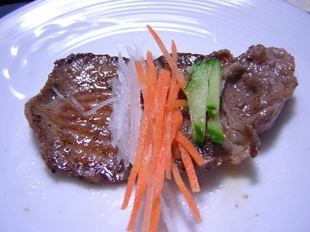 生野菜と焼き肉
