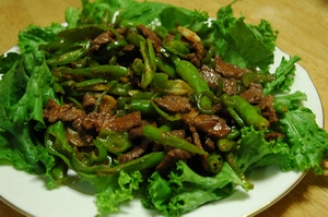 牛肉とピーマン・シシトウのピリ辛炒め の作り方 15
